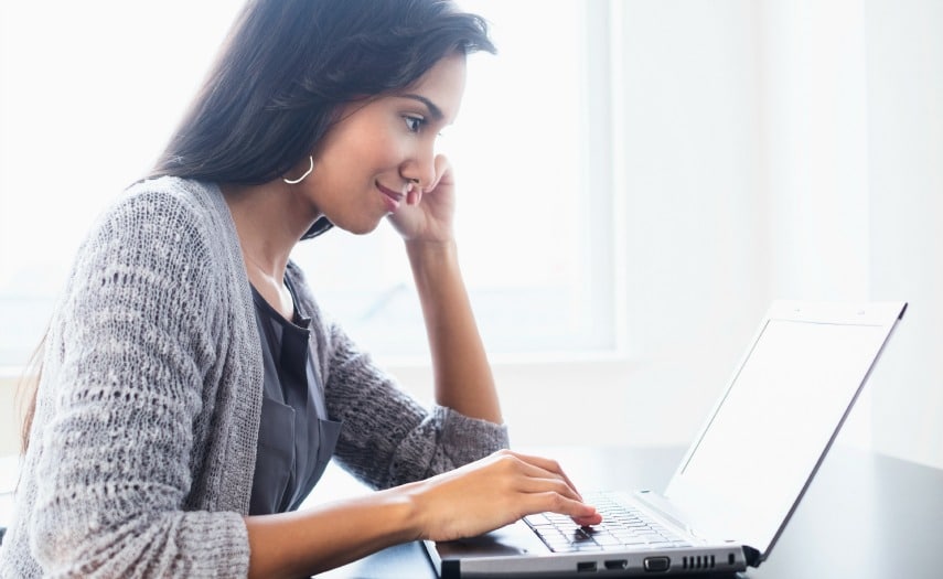 Image result for woman typing I
