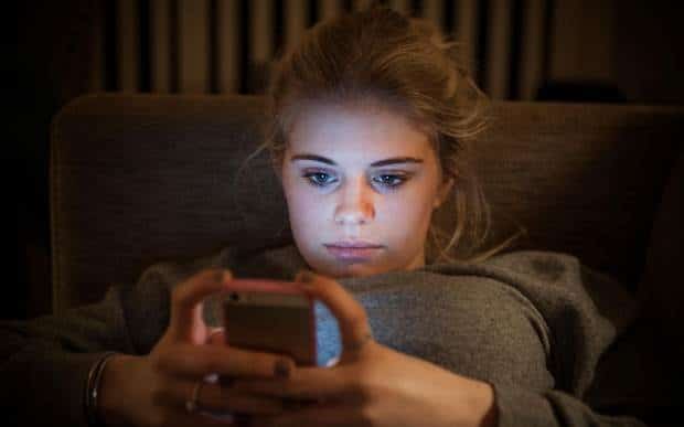 Image result for woman use smartphone when sleep
