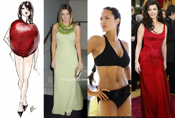 Image result for women with apple shaped