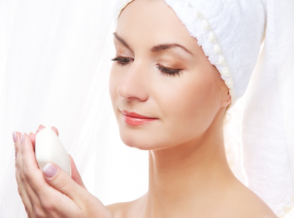 Image result for woman use soap