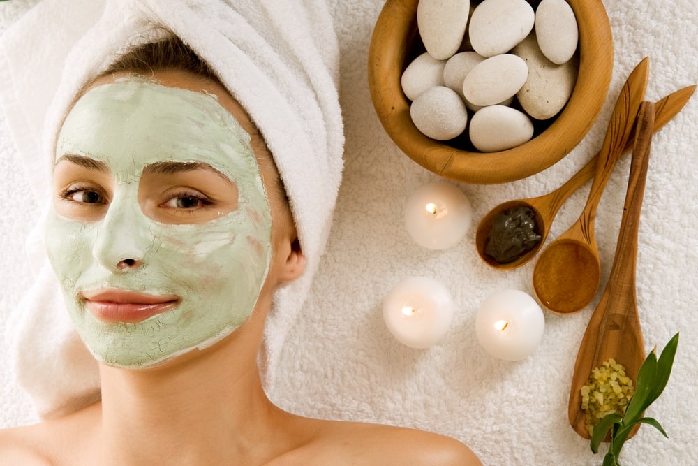 Image result for girl doing facial alone
