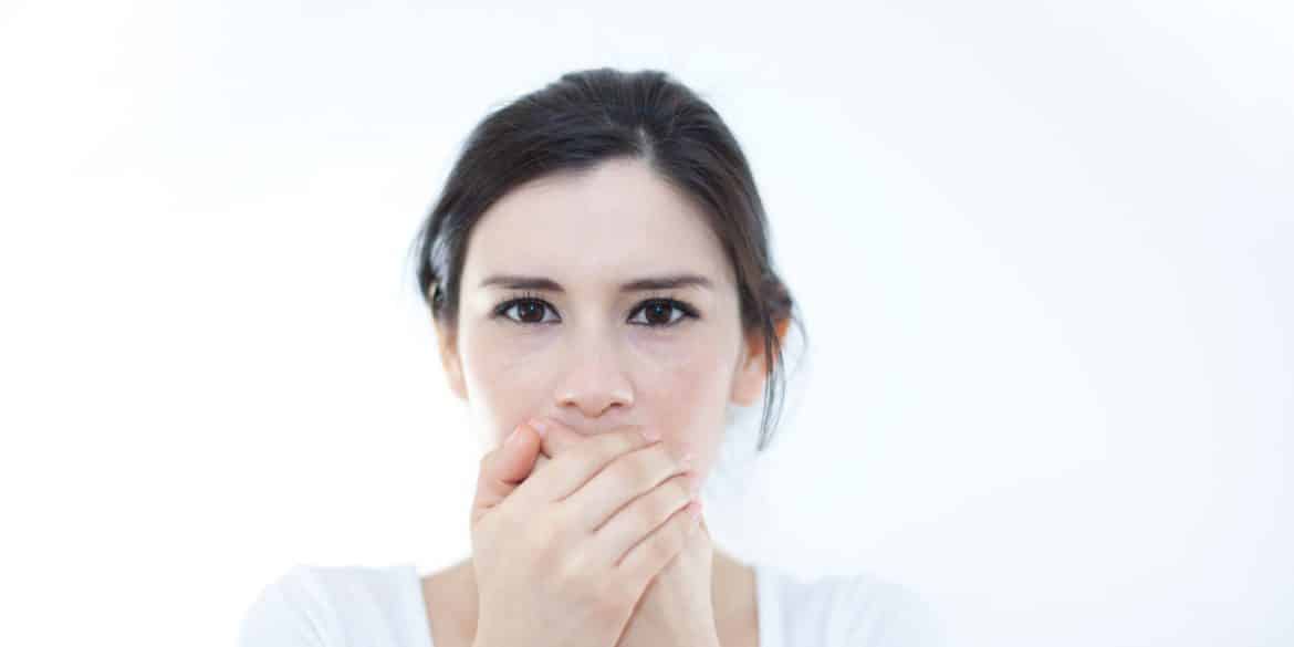 Image result for woman smell mouth