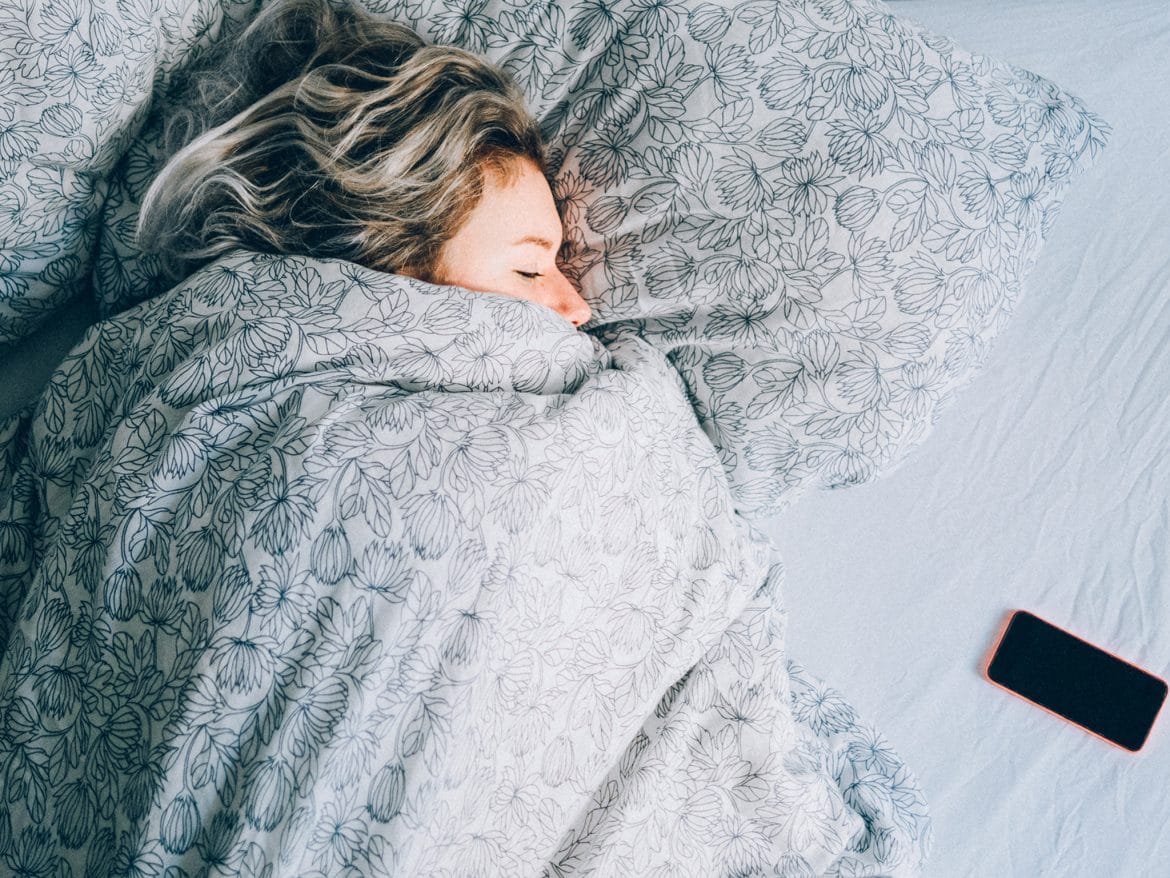 Image result for woman turn off smartphone before sleep