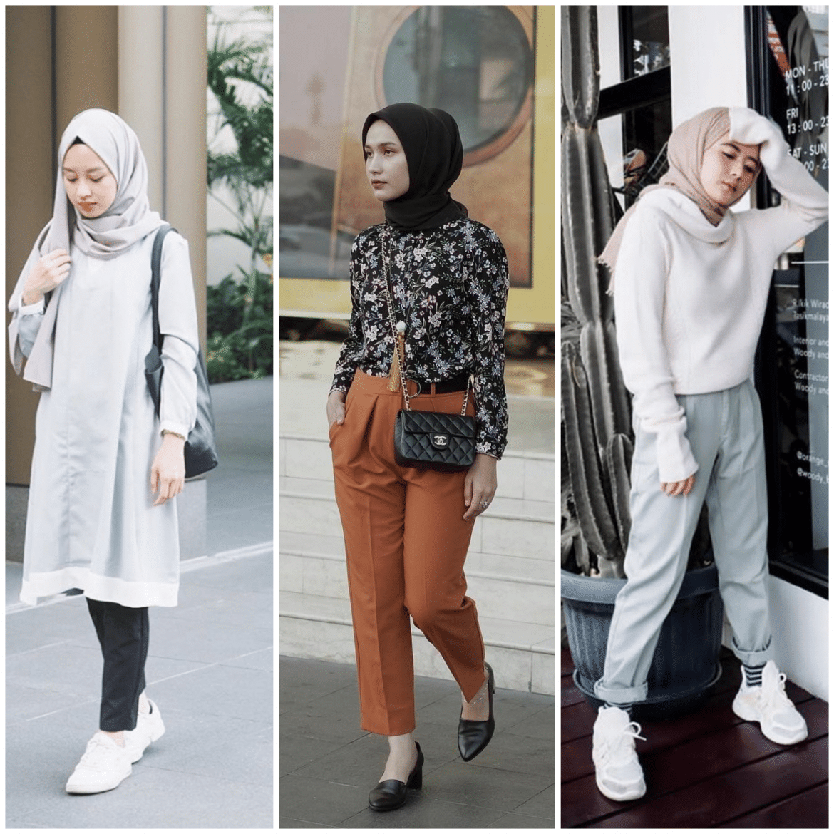 Style Hijab dengan Baggy Pants 3